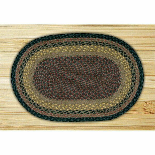 Capitol Earth Rugs Brown-Black-Charcoal Jute Braided Rug 13-099